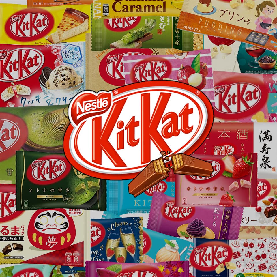 La KitKat Box, un mélange des meilleurs Kit Kat Japonais, envoyé depuis le Japon vers la France par Tokyo Snack Box