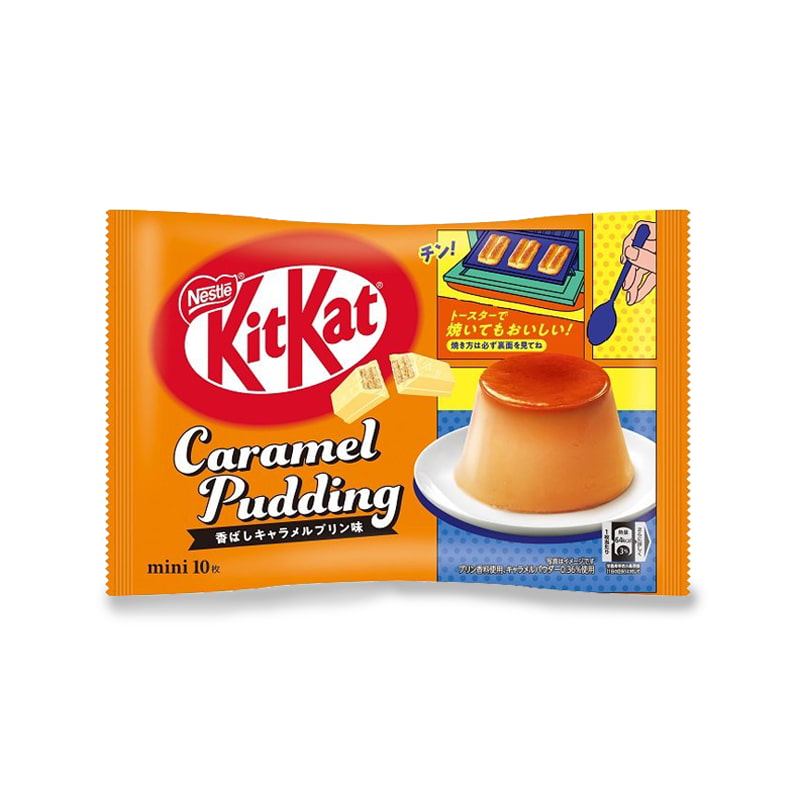 kitkat japonais saveur pudding au caramel