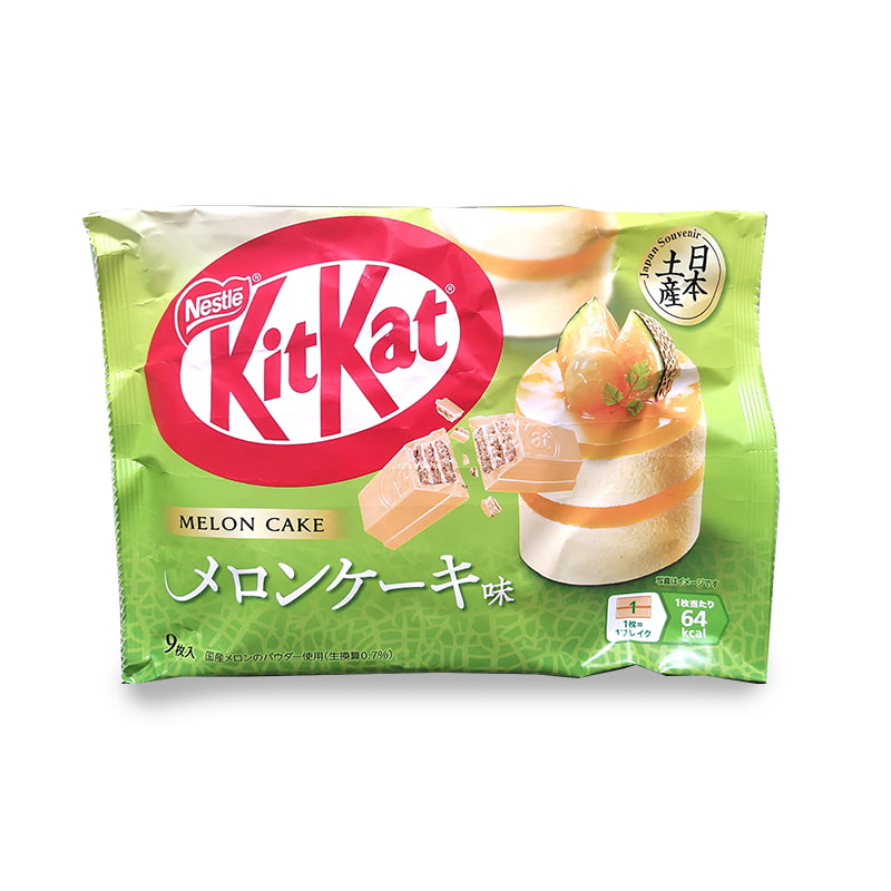 KitKat japonais saveur gâteau au melon, édition limitée, 9 mini-barres