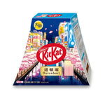 Paquet de KitKat japonais, representant le pont Dotonbori de Osaka, saveur sakura