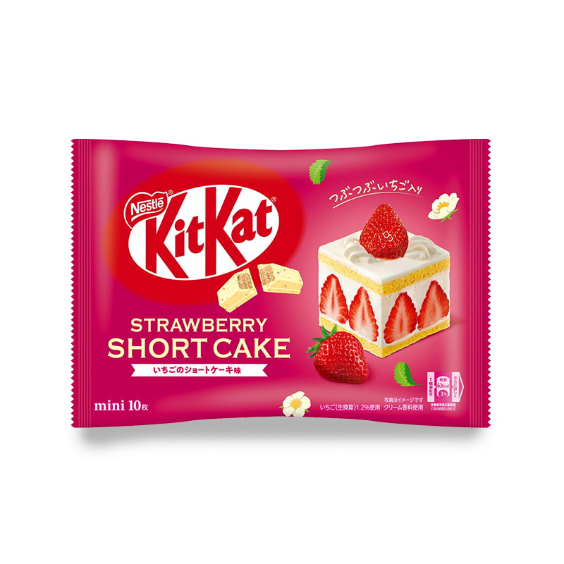 KitKat japonais saveur Shortcake aux Fraises
