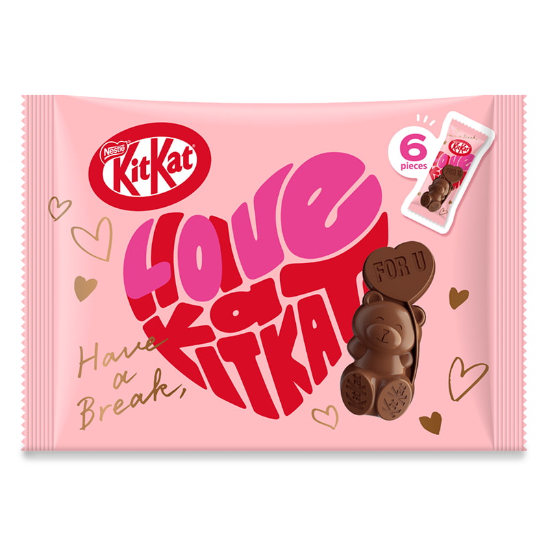 Sachet de 6 kitkats japonais pour la saint valentin