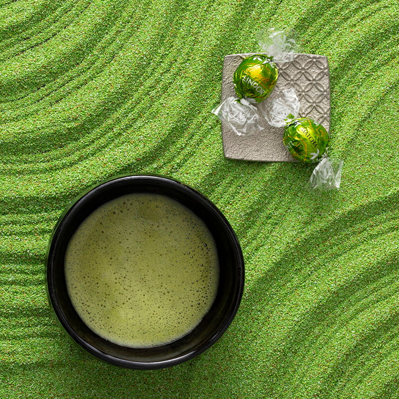 Lindor Matcha Lindt Japon, un chocolat japonais en édition limitée inspiré du thé vert matcha