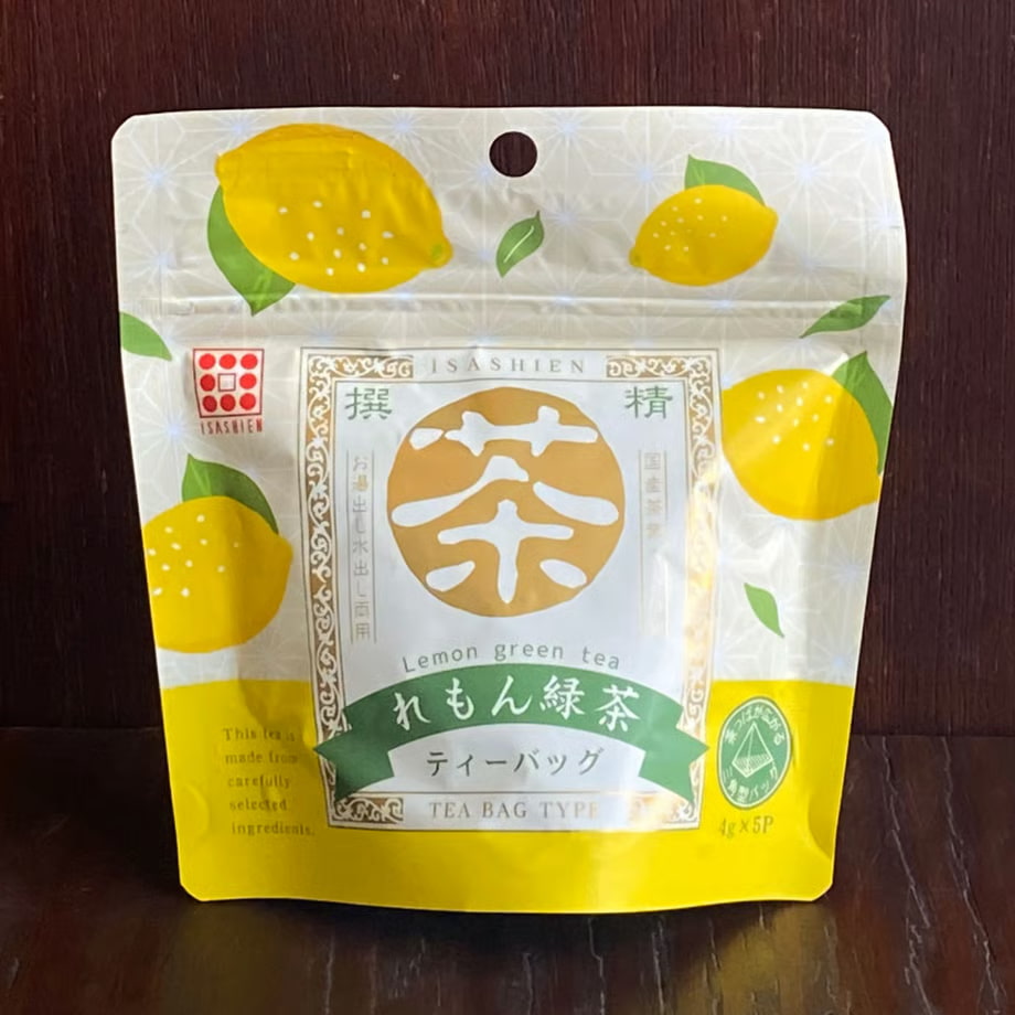 Thé vert japonais au citron Lemon Ryokucha en sachets par Isashien