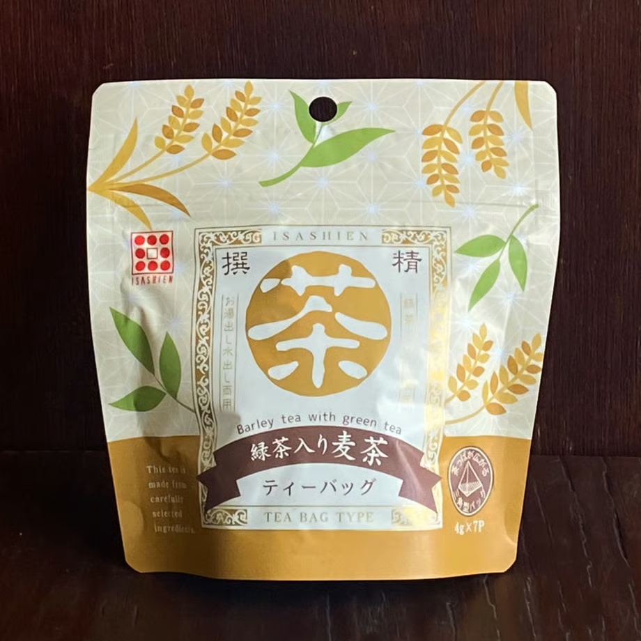 Mugicha au thé vert japonais Ryokucha Mugicha en sachets par Isashien