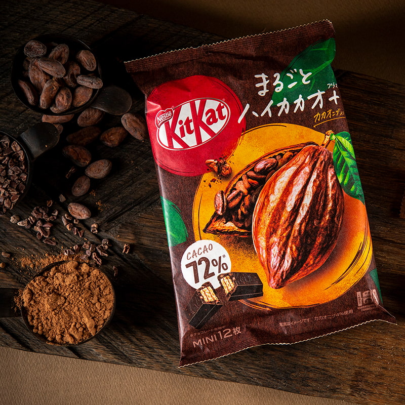 ◆kakao◆ Tokyo Snack Box | Japanese Kit Kat: Dark Chocolate 72% Cacao Flavor