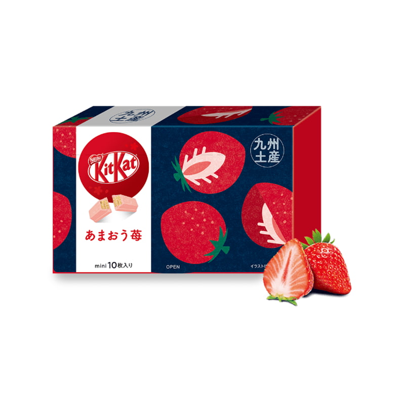 Tokyo Snack Box Premium Japanese Kit Kat Kyushu Strawberry Flavor